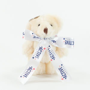 Bow Bear I 9cm Jointed Baby Bear Keyring