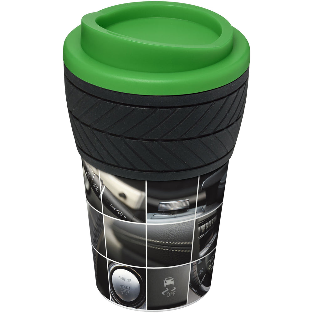 Branded Brite-Americano® tyre 350 ml insulated tumbler