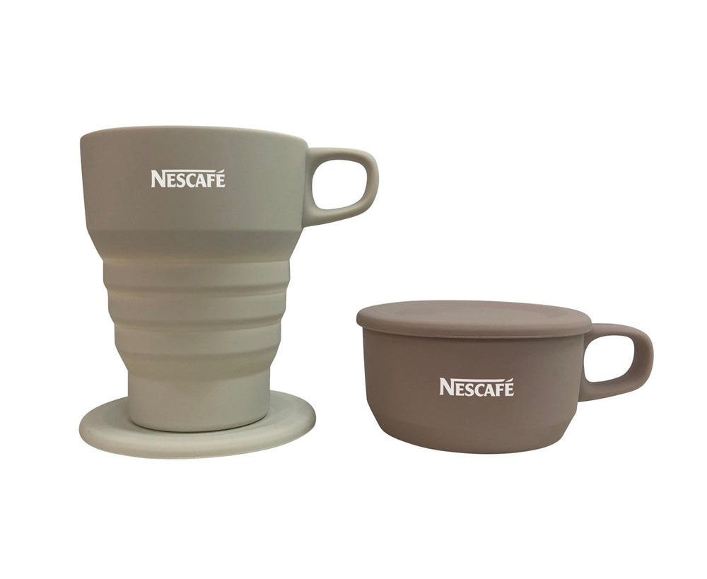 Branded Collapsible Mug with Lid