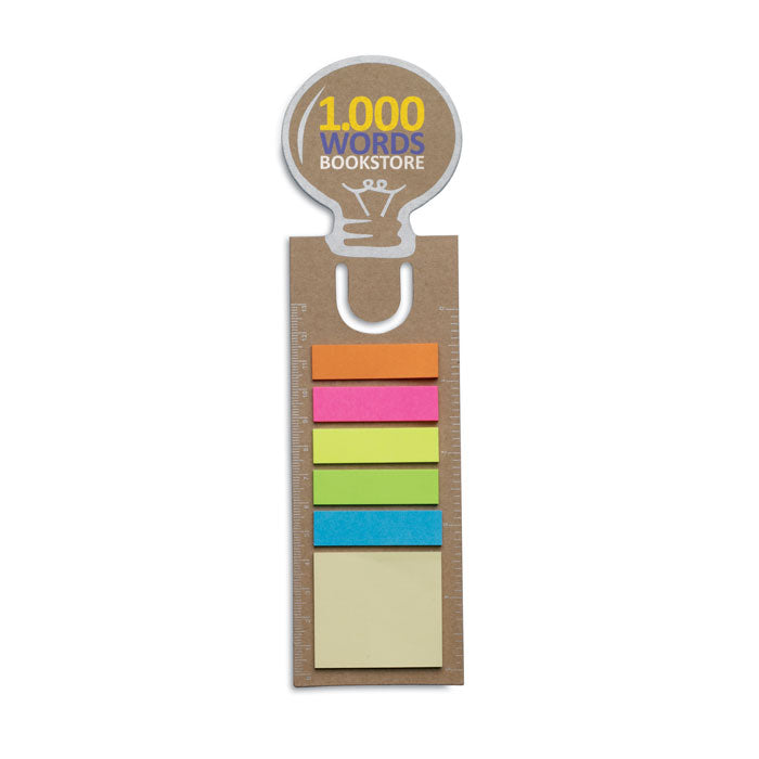 Branded Bookmark with sticky memo pad