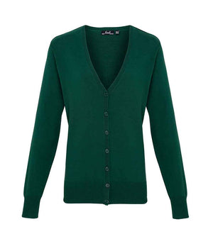 Premier Ladies Cotton Acrylic V Neck Cardigan