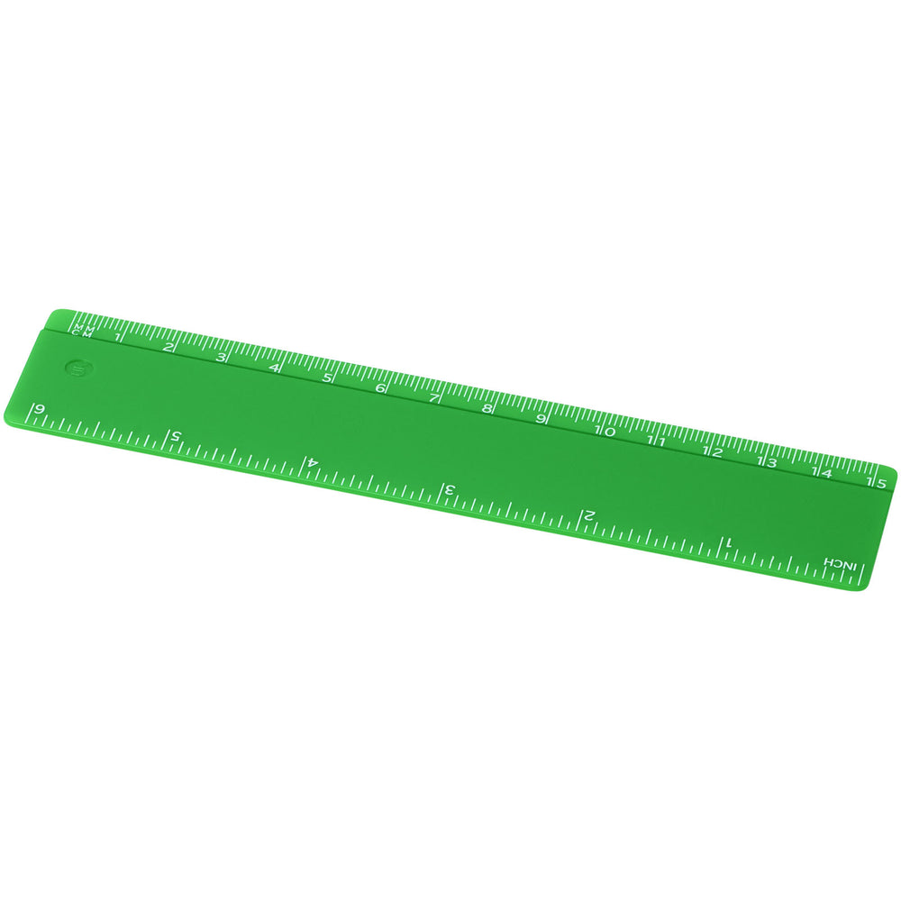 Branded Refari 15 cm recycled plastic ruler