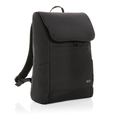 Branded Swiss Peak Fern AWARE™ RPET all over zipper 15.6" backpack