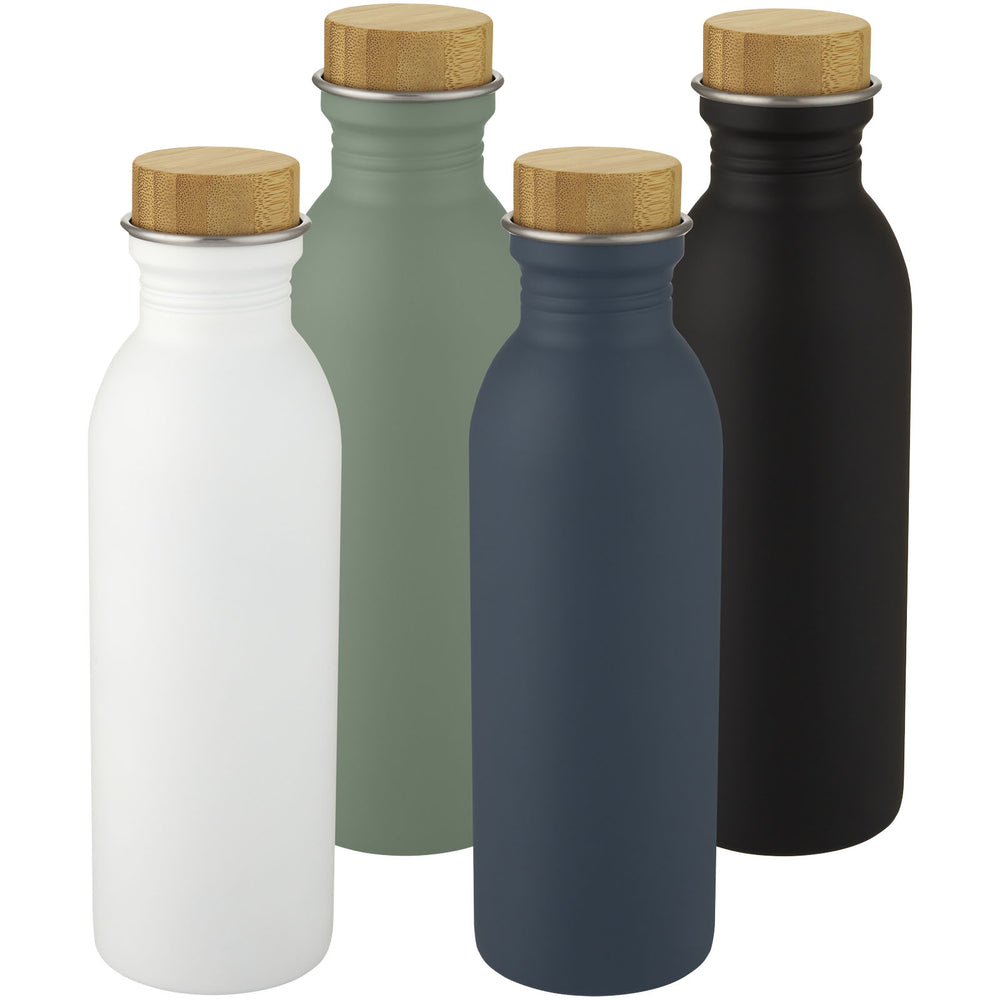 Branded Kalix 650 ml stainless steel water bottle