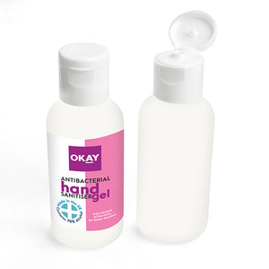 Hand Sanitiser Gel in a PCR Bottle with Flip Cap 50ml