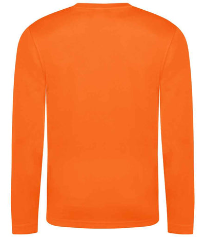 AWDis Cool Long Sleeve Wicking T-Shirt Electric Orange