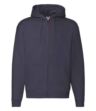Fruit of the Loom Premium Zip Hooded Sweatshirt Deep Navy
