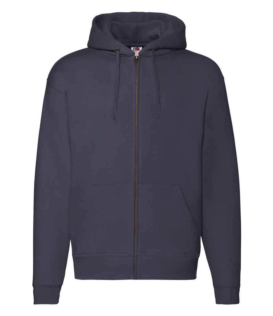 Fruit of the Loom Premium Zip Hooded Sweatshirt Deep Navy