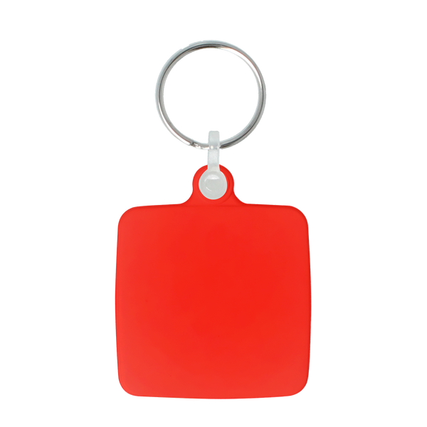 Recycled 45mm Square Keyring