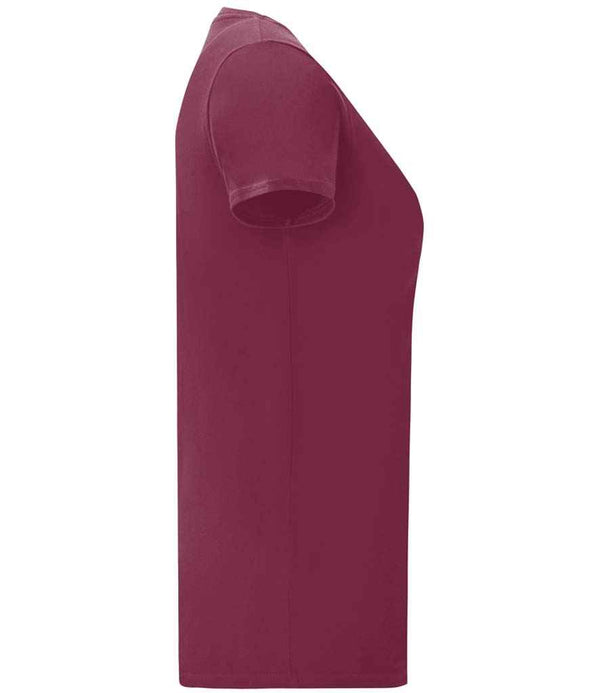 Fruit of the Loom Ladies Iconic 150 T-Shirt Burgundy