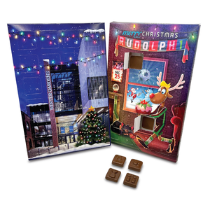 Portrait Desktop Advent Calendar with 24 Chocolates
