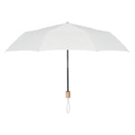 21 inch RPET foldable umbrella White