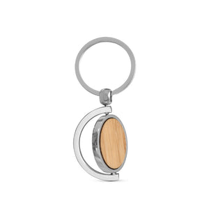 HOMER ROUND. Circular bamboo keyring