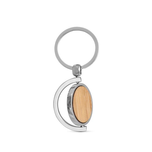 HOMER ROUND. Circular bamboo keyring