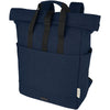 Branded Joey 15” GRS recycled canvas rolltop laptop backpack 15L