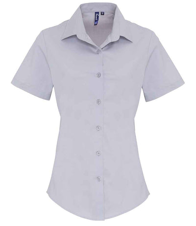 Premier Ladies Short Sleeve Stretch Fit Poplin Shirt