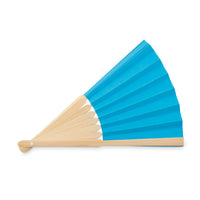 Manual hand fan with bamboo handle