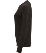 SOL'S Ladies Imperial Long Sleeve T-Shirt Deep Black