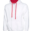 Branded Contrast Hooded Sweatshirt
