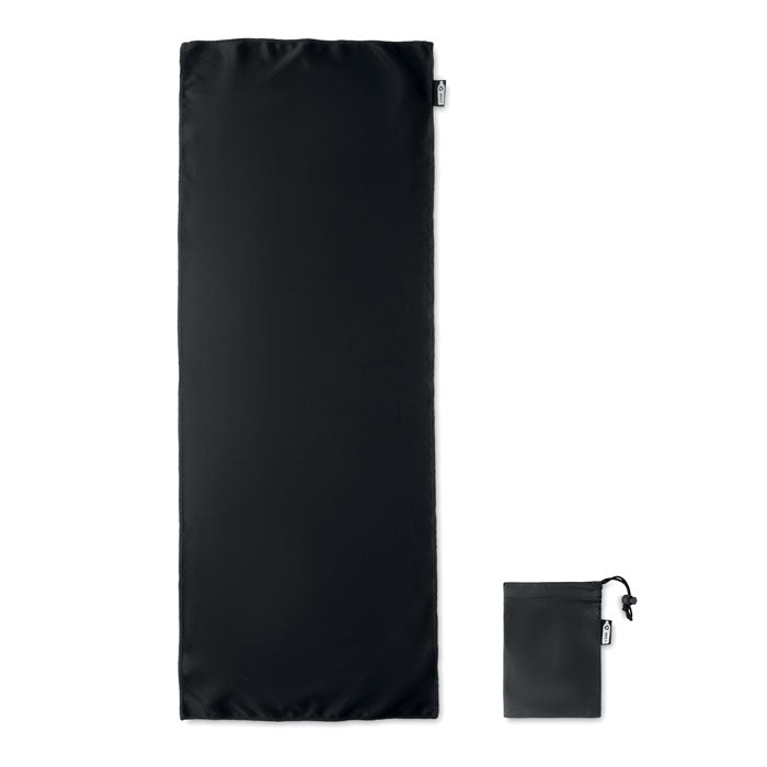 Branded RPET sports towel and pouch