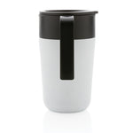 Branded GRS Recycled PP and SS mug with handle