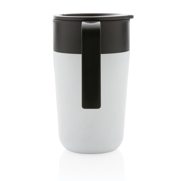 Branded GRS Recycled PP and SS mug with handle
