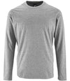 SOL'S Imperial Long Sleeve T-Shirt Grey Marl