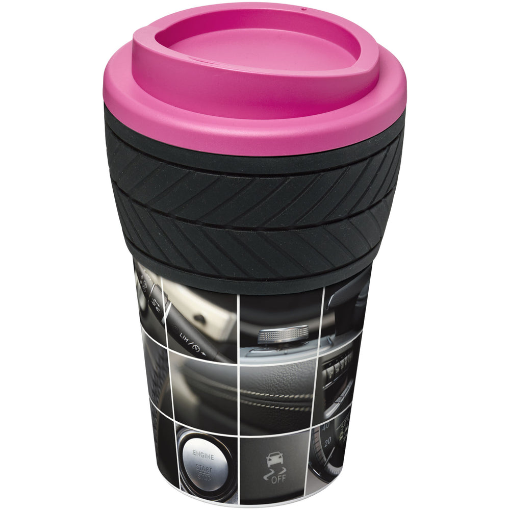 Branded Brite-Americano® tyre 350 ml insulated tumbler