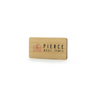 Branded Wooden Metal Badge