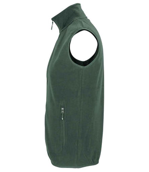 SOL'S Unisex Factor Recycled Micro Fleece Bodywarmer Forest Green