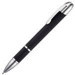 STRATOS metal ball pen with chrome trim in black