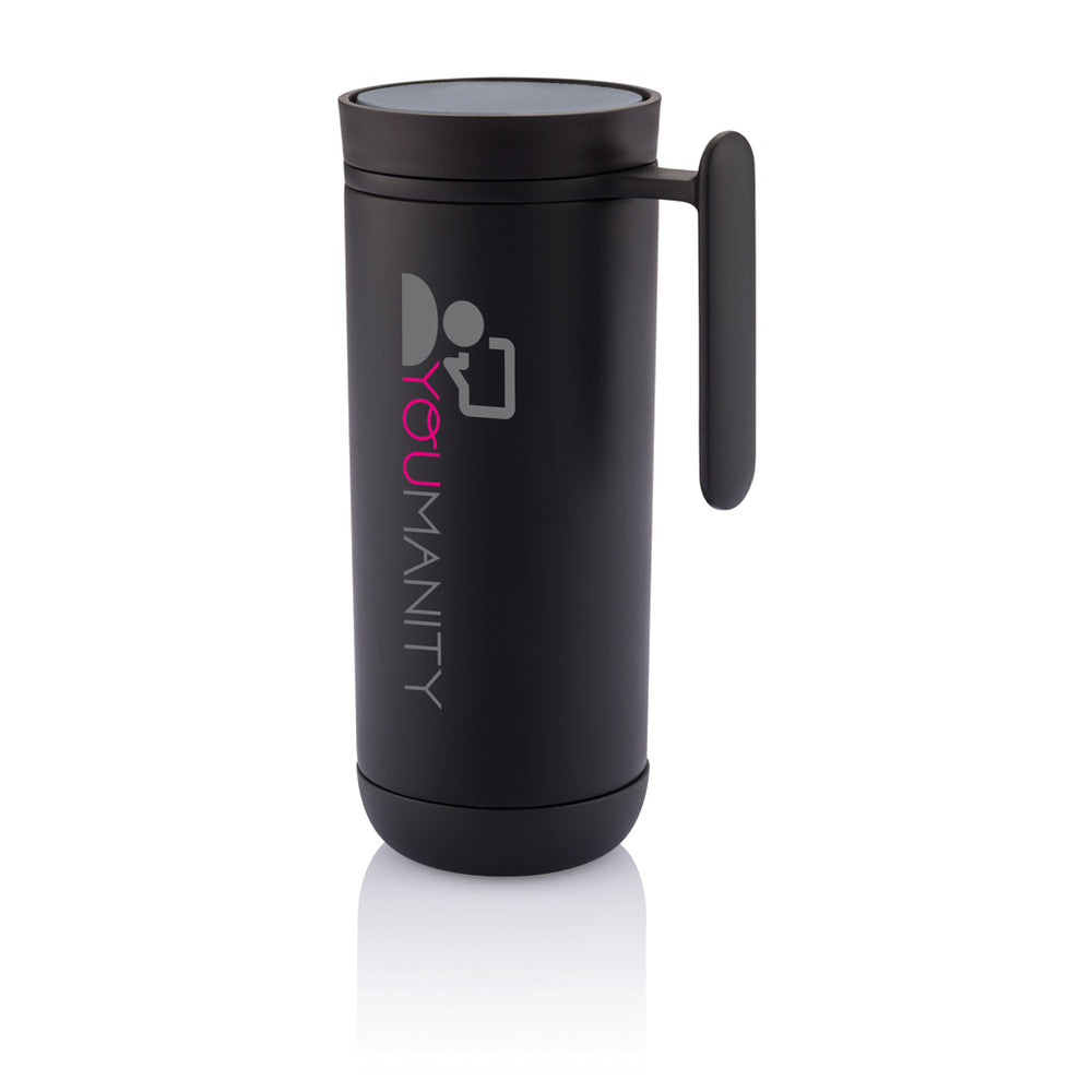 Branded Clik leak proof travel mug