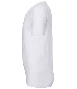 Canvas Unisex Jersey V Neck T-Shirt White