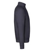 Fruit of the Loom Premium Zip Neck Sweatshirt Deep Navy