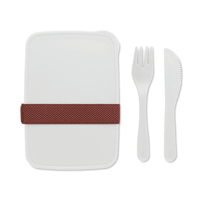 Branded Lunch box with cutlery