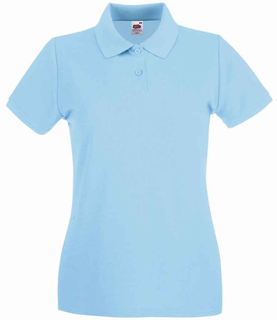 Fruit of the Loom Lady-Fit Premium Cotton Piqué Polo Shirt