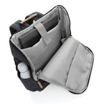 Branded Impact AWARE™ 16 oz. recycled canvas 15" laptop backpack