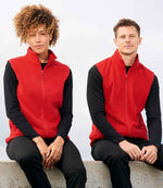 SOL'S Unisex Factor Recycled Micro Fleece Bodywarmer Red