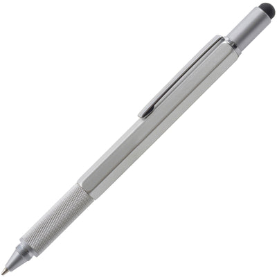 Branded SYSTEMO6 in 1 MULTI FUNCTION metal ball pen with chrome trim