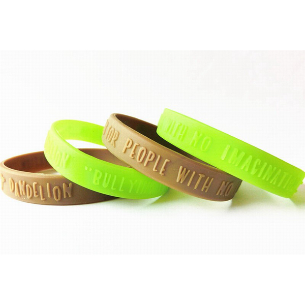 Embossed Silicone Wristband - Adult
