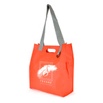 80g non-woven shopper bag with built in handles + carry handles