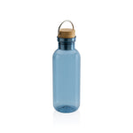 GRS RPET bottle with bamboo lid and handle