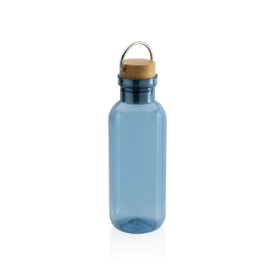 GRS RPET bottle with bamboo lid and handle