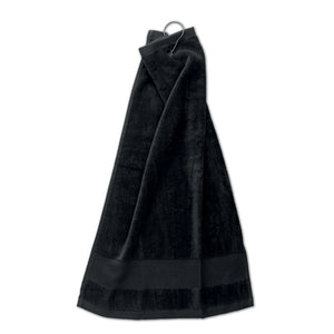 Branded Cotton golf towel with hanger