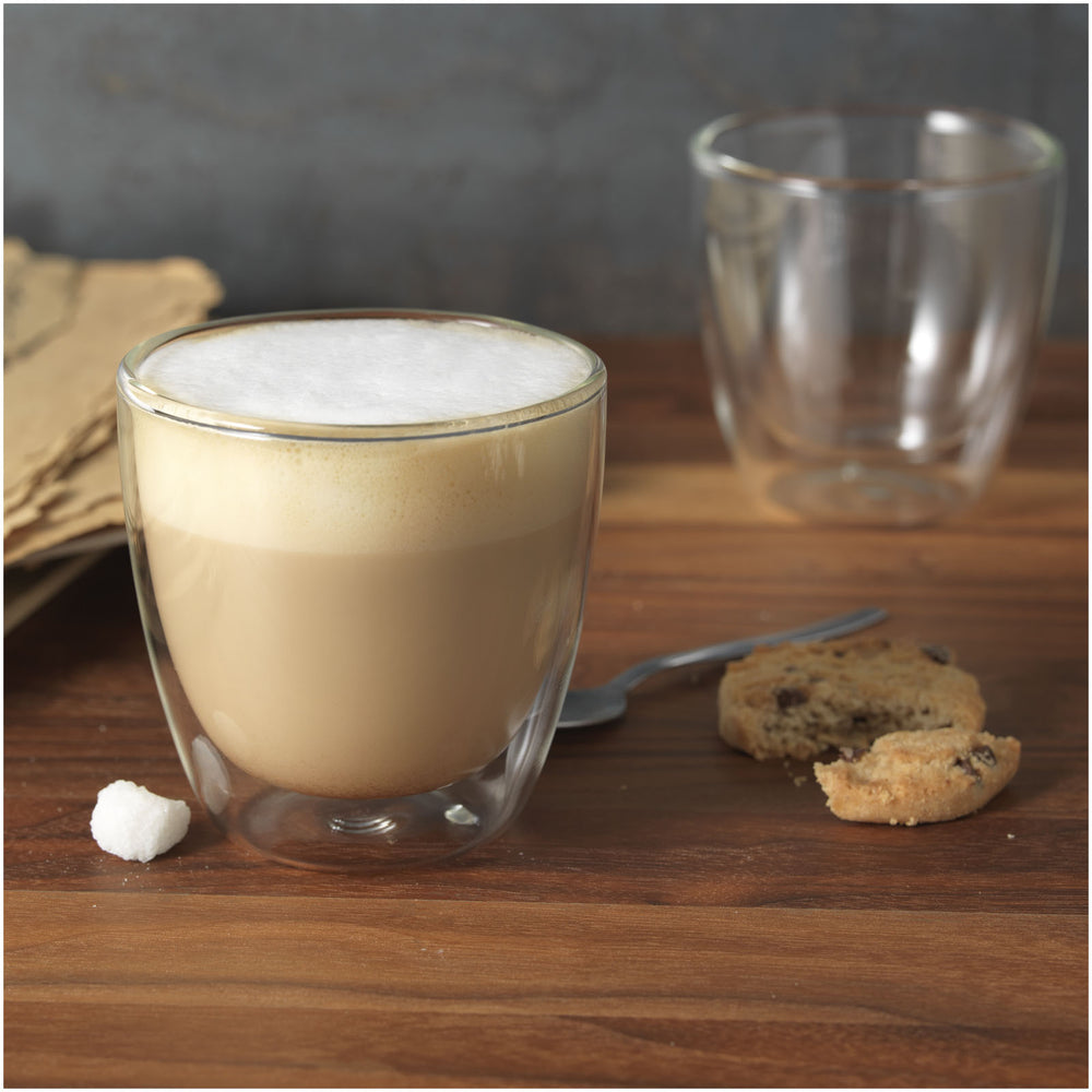 Branded Boda 2-piece glass coffee cup set