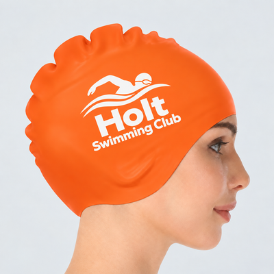 Logo Branded Silicone Swimming Hat