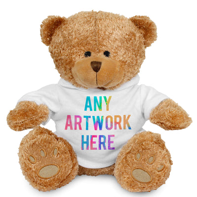Branded White Hoodie Bear