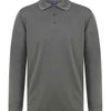 Henbury Unisex Long Sleeve Coolplus® Piqué Polo Shirt