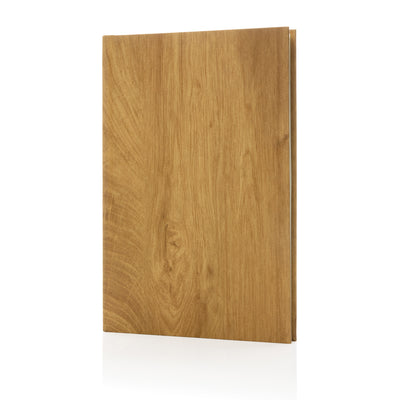 Branded Kavana wood print A5 notebook