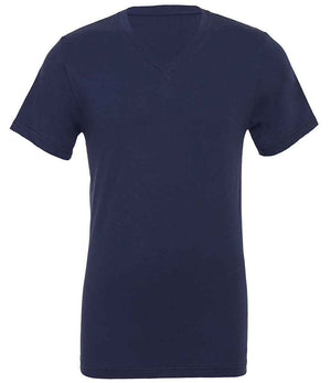 Canvas Unisex Jersey V Neck T-Shirt Navy